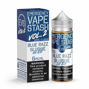 BLUE RAZZ SLUSHIE 120ML BY Emergency Vape Stash