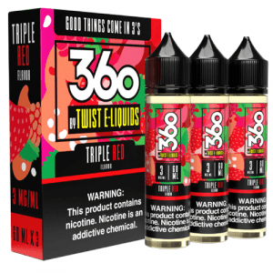 360 Triple Red 180ml BY Twist E-LIQUID